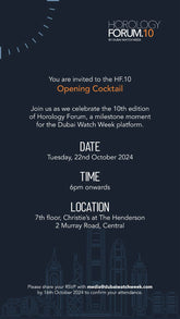 Horology Forum 10 by Dubai Watch Week